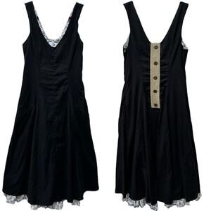 ReBe By Debra Weiss Back-Button Peplum Dress